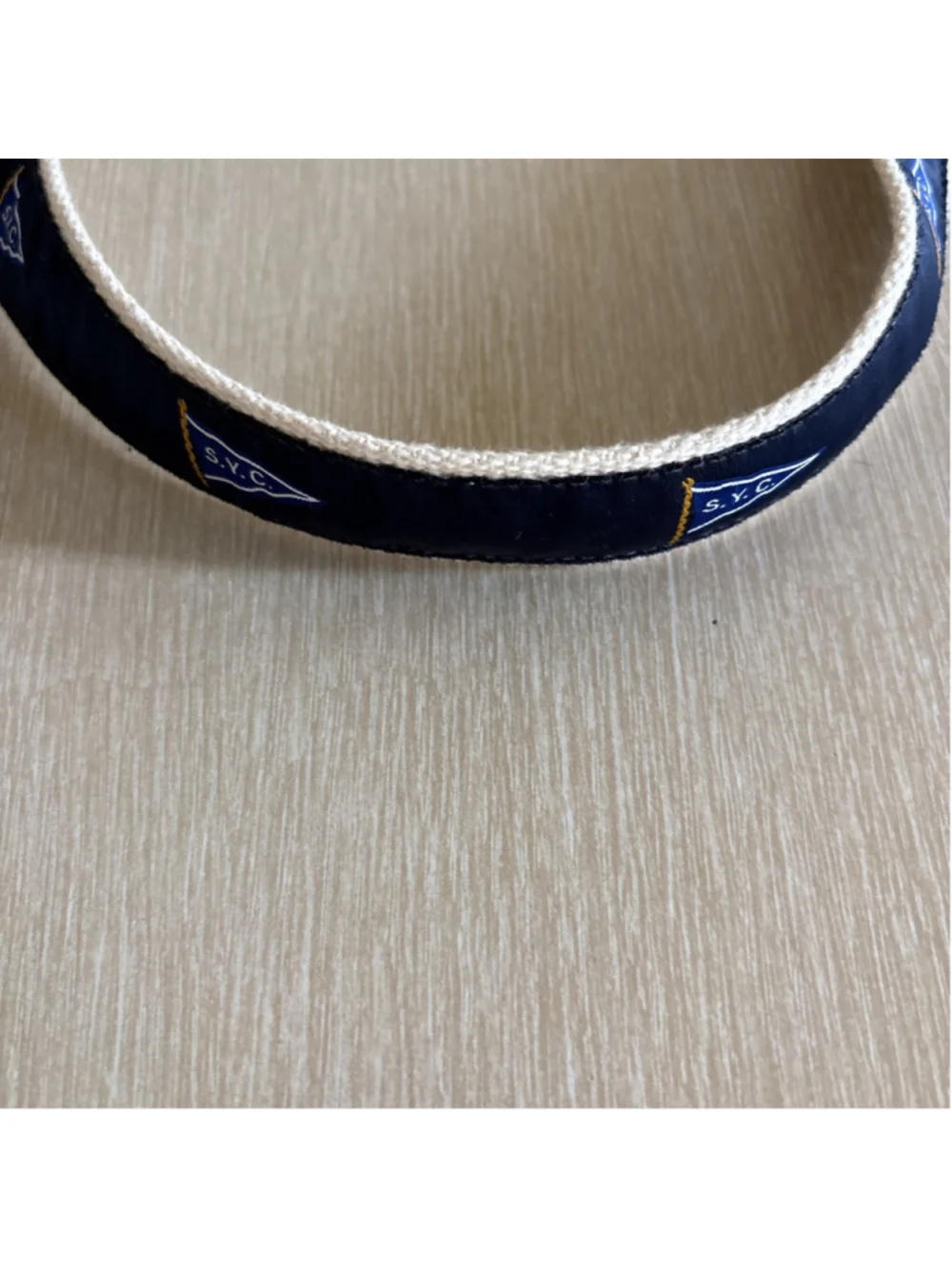 Classic Boys 28” Ribbon Belt Southern Yacht Club Logo New Orleans 1183
